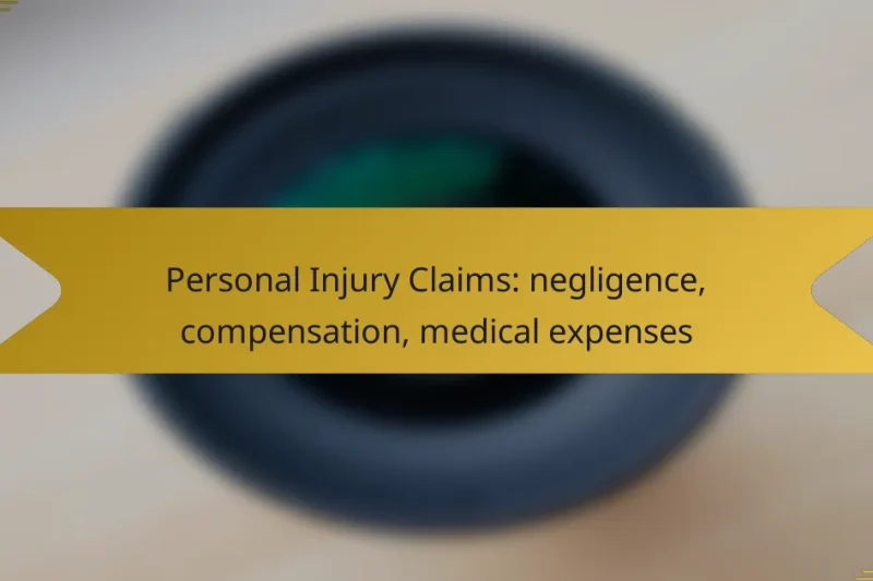 Personal Injury Claims: negligence, compensation, medical expenses