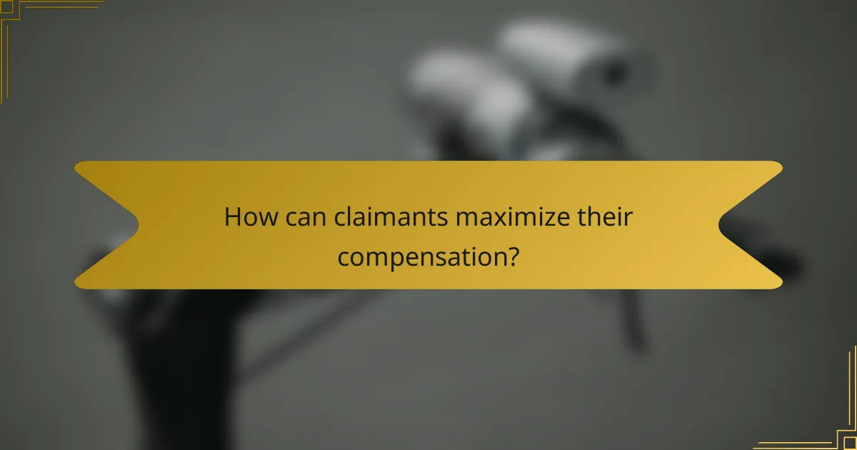 How can claimants maximize their compensation?